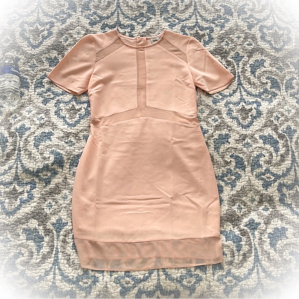 ASOS Peach Bodycon Mini Dress